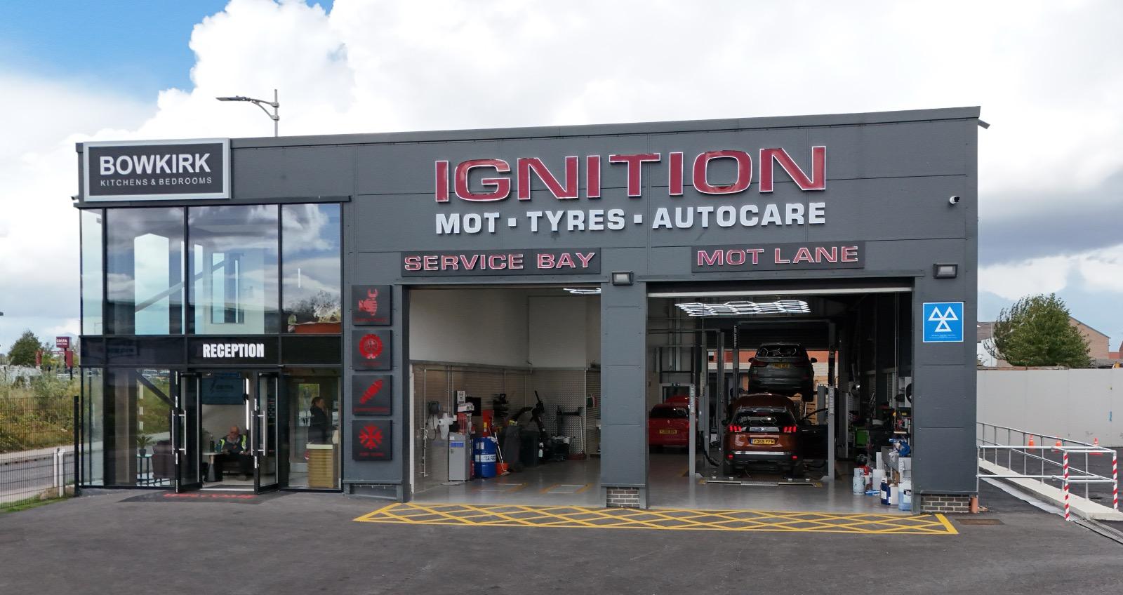 Ignition Autocare garage front entrance in Castleford